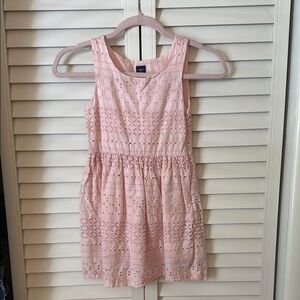 GAP Light Pink Eyelet Kids Dress